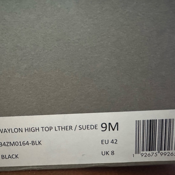 All saints high top sneakers size 9, 160 msrp. New - Picture 3 of 3